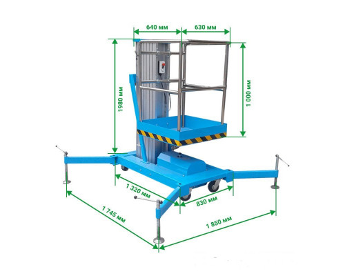 Одномачтовый подъемник PROLIFT GTWY8-100 AC