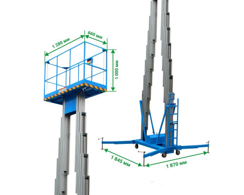 Двухмачтовый подъемник PROLIFT GTWY8-200 AC/DC